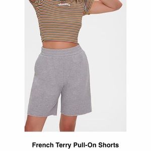 Grey sweat shorts / terry shorts